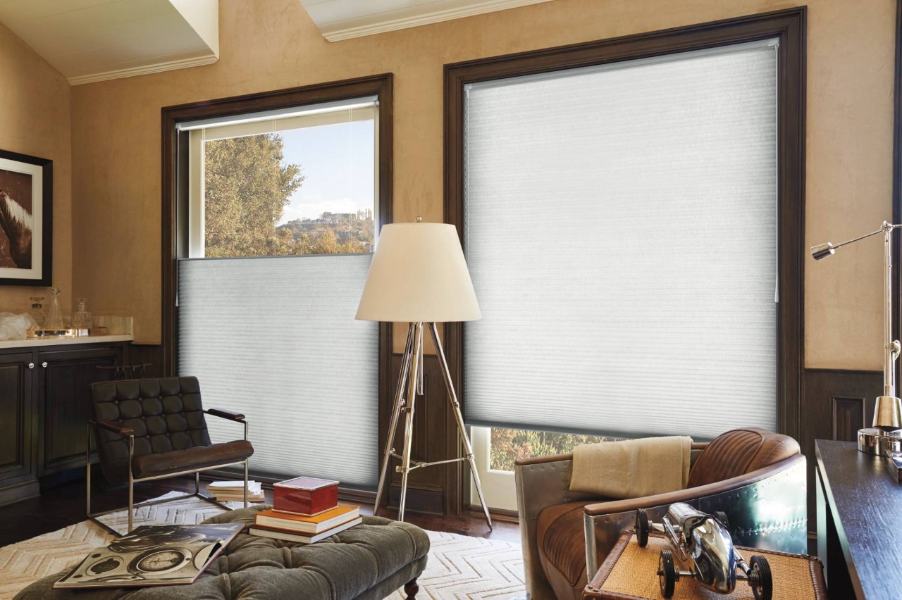 Hunter Douglas Duette® Cellular Shades accented with various accessories near Miami, FL